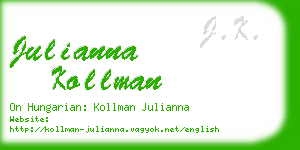 julianna kollman business card